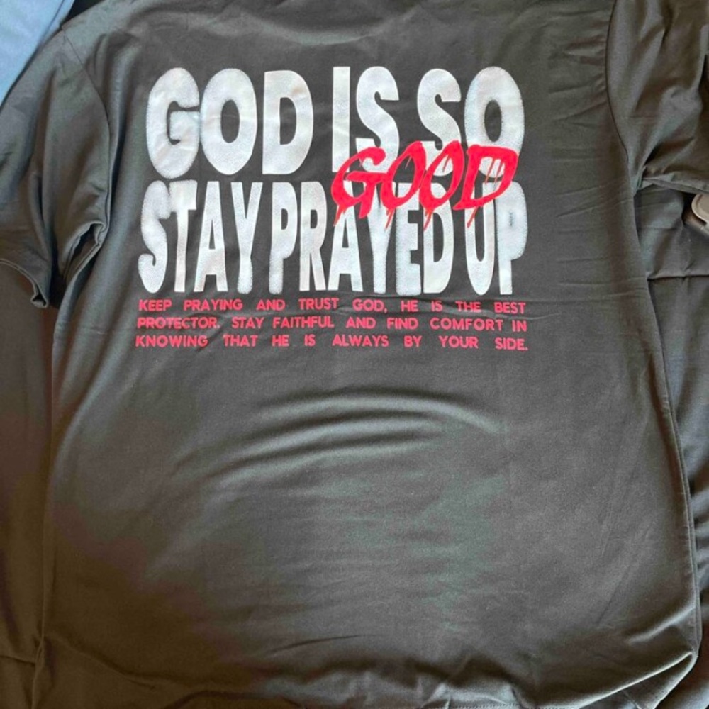 Graphic Tee with Inspirational Text